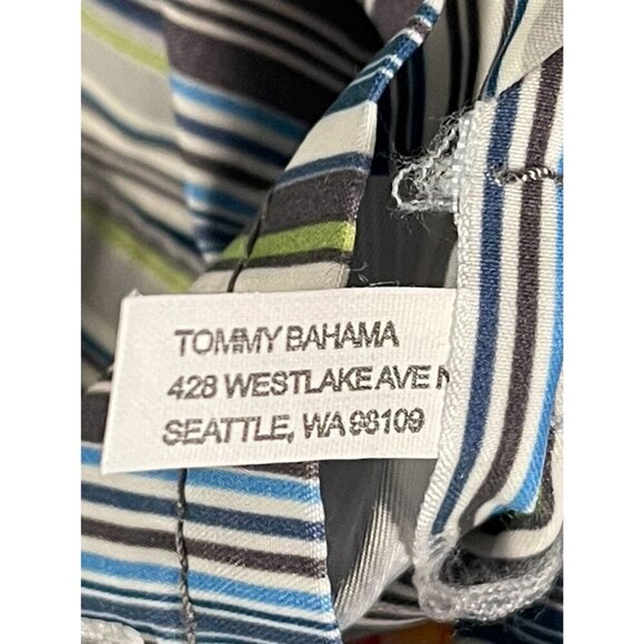 Tommy Bahama Men’s Striped Reversible Swim Trunks w/ Pockets - Large - Picture 8 of 11